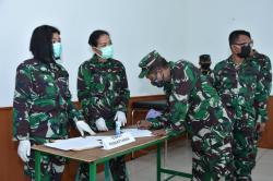 Putus Penyebaran Covid-19, Personel Kodam XIII Merdeka Jalani Rapid Test