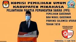 KPU Minahasa Lantik 810 PPS dan Aktifkan Kembali PPK di 25 Kecamatan