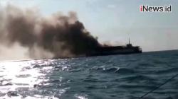 Detik-Detik KM Bahari Indonesia Terbakar di Laut Jawa