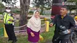 Tak Terima Ditilang, Pengendara Motor di Jambi Ngamuk