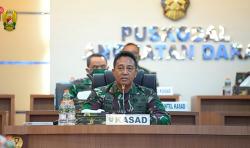 KSAD Terima Laporan Penanganan Covid-19 di Lingkungan TNI AD