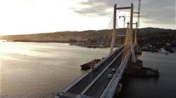Penampakan dari Udara Jembatan Terpanjang Ketiga di Indonesia