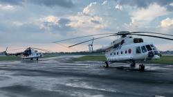 4 Helikopter Water Bombing Dikerahkan Padamkan Kebakaran Hutan di Kalsel