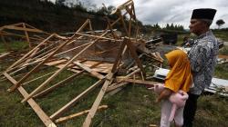 Puluhan Rumah Rusak Diterjang Angin Puting Beliung di Takengon Aceh