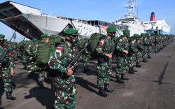 450 Prajurit Yonif 407/PK Dikirim Amankan Perbatasan RI-Malaysia