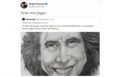 Ditawari Karikatur Bergambar Susi Pudjiastuti, Ganjar: Kirain Mick Jagger