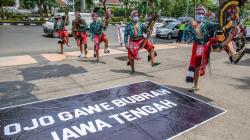 Seniman Jawa Tengah Gelar Aksi Damai Tolak Unjuk Rasa Anarkistis
