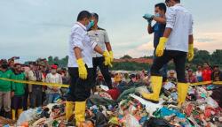 Diduga Dibunuh, Pria Bertato Ditemukan Tewas Dalam Karung di TPA Punggur Batam
