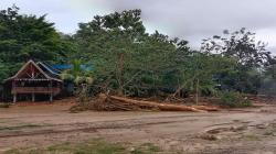 Banjir Bandang Landa Bukit Lawang, Kayu Gelondongan dan Lumpur Masuk Rumah Warga