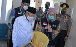 Wapres Ma'ruf Amin Tinjau Simulasi Vaksinasi Covid-19 di Cikarang, Ada Ridwan Kamil dan Terawan
