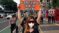 Tuntut Usut Video Syur Mirip Gisel, Sejumlah Perempuan Demo di Polda Metro Jaya
