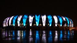 Hormati Diego Maradona, Stadion di Brasil Diterangi Warna Bendera Argentina