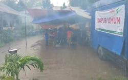 Diguyur Hujan, Tenda Pengungsian Korban Erupsi Gunung Ile Ape Tergenang<