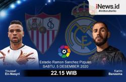 Infografis Prediksi Sevilla Vs Real Madrid