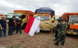 KPU OKU Timur Mulai Distribusikan Logistik Pilkada Pakai 12 Truk <