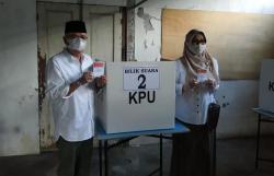 Datang Pertama saat Nyoblos, Bupati Bantul Incumben: Saya Sudah Terbiasa Disiplin