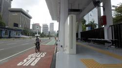 MRT Fase II Dibangun, Halte Sementara Transjakarta Bank Indonesia Siap Beroperasi