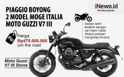 Infografis Piaggio Boyong 2 Model Moge Italia Moto Guzzi V7 III