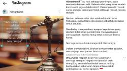 Seusai Tuntut Tanggung Jawab Mahfud MD, Ridwan Kamil Singgung soal Pemimpin Adil di Medsos