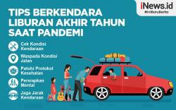 Infografis Tips Berkendara Liburan Akhir Tahun di Masa Pandemi Covid-19
