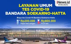 Infografis Layanan Tes Covid-19 di Bandara Soetta