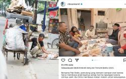 Malam Tahun Baru, Ridwan Kamil Beri Kejutan ke Pemulung yang Viral Bawa Bayi Sambil Naik Becak