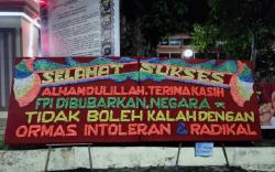 Karangan Bunga Banjiri Polda Jambi: Terima Kasih FPI Dibubarkan Negara