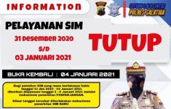 Cuti Bersama Tahun Baru, Pelayanan SIM dan Samsat di Salatiga Tutup 4 Hari