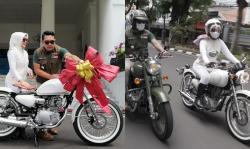 Rayakan Pernikahan, Ridwan Kamil Hadiahkan Motor Kustom untuk Istri<