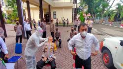 Seluruh PJU dan Kapolres Jajaran Polda Gorontalo Jalani Swab Test