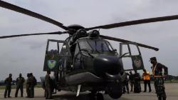 Heli Caracal TNI AU Sisir Perairan Pulau Laki Cari Puing Sriwijaya Air