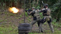 Aksi Prajurit Taifib 2 Marinir Latihan Menembak Tempur Reaksi 