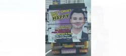 Sopir Truk Pasang Poster Wajah Raffi Ahmad dengan Kata Motivasi Sukses, Rizky Billar: Panutanku