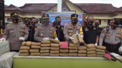 Polres Madina Gagalkan Penyelundupan 575 Kg Sabu ke Jakarta, 3 Orang Diamankan<