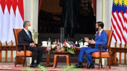Momen Pertemuan Presiden Jokowi dan PM Malaysia Muhyiddin Yassin di Istana