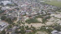 Penampakan dari Udara Banjir Rendam Permukiman Warga Tambun Bekasi