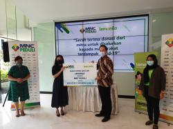 Lemonilo Salurkan Bantuan untuk Korban Bencana melalui MNC Peduli<