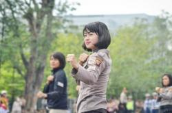 Pesona Marselina Oktavianti, Polwan Cantik yang Jago Silat