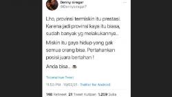  Cuitan Denny Siregar soal Aceh Berprestasi sebagai Provinsi Termiskin Bikin Netizen Kesal