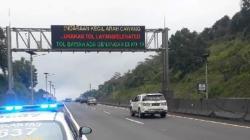 Antisipasi Banjir, VMS Tol Cipularang Purwakarta Informasikan Genangan ke Pengendara