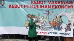Pedagang Pasar Klewer Solo Disuntuk Vaksin Covid-19