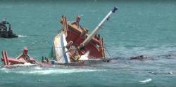 10 Kapal Asing Pencuri Ikan Ditenggelamkan di Perairan Batam