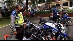 Sering Resahkan Masyarakat, Motor Berknalpot Bising di Cianjur Dirazia <