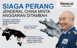 Infografis Jenderal China Minta Anggaran Militer Ditambah