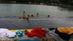 Satpol PP Keliling Danau Sunter Larang Warga Berenang