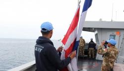 KRI Sultan Hasanuddin Latihan bersama Kapal Perang Bangladesh di Laut Mediterania