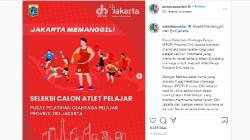 Siapkan Fasilitas Kelas Dunia, DKI Buka Seleksi Calon Atlet Pelajar