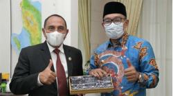 Gubernur Ridwan Kamil Bertemu Gubernur Edi Rahmayadi