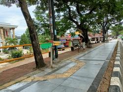 Revitalisasi Trotoar di Maruga Tangsel Baru Selesai, Tong Sampah Hilang