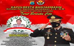 Meninggal saat Kejar Penjahat, Anggota Polsekta Banjarmasin Ini Naik Pangkat